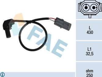 FAE 79184 - Датчик импульсов, коленвал autosila-amz.com