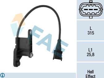 FAE 79121 - Датчик, положение распределительного вала autosila-amz.com