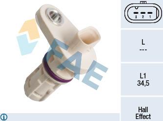 FAE 79395 - Датчик импульсов, коленвал autosila-amz.com