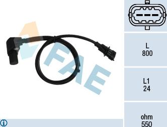 FAE 79239 - Датчик импульсов, коленвал autosila-amz.com