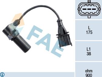 FAE 79222 - Датчик положения коленвала Fiat autosila-amz.com