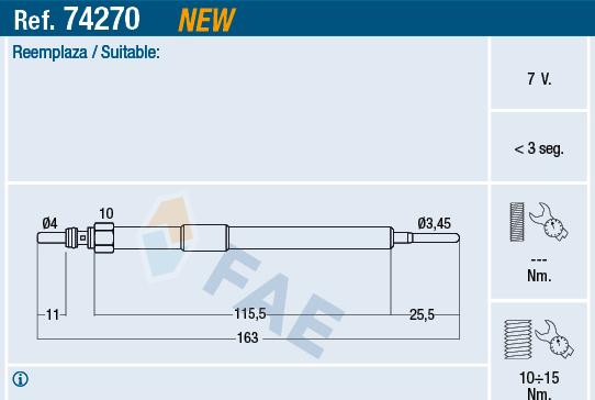 FAE 74270 - Termoplus glow plugs autosila-amz.com