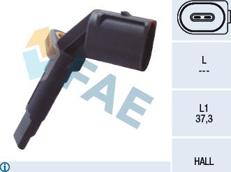 FAE 78090 - Датчик ABS, частота вращения колеса autosila-amz.com