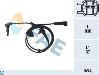 FAE 78109 - Датчик ABS, частота вращения колеса autosila-amz.com