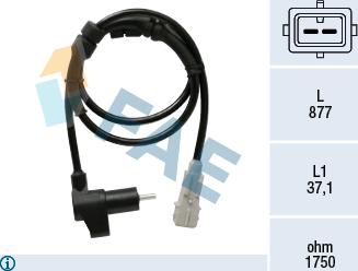 FAE 78371 - Датчик ABS, частота вращения колеса autosila-amz.com