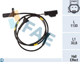 FAE 78269 - Датчик ABS, частота вращения колеса autosila-amz.com