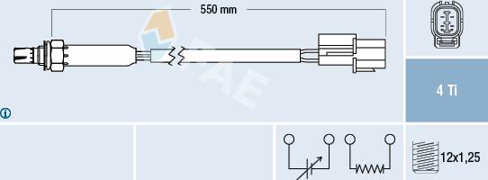 FAE 77350 - Лампа накаливания, противотуманная фара autosila-amz.com