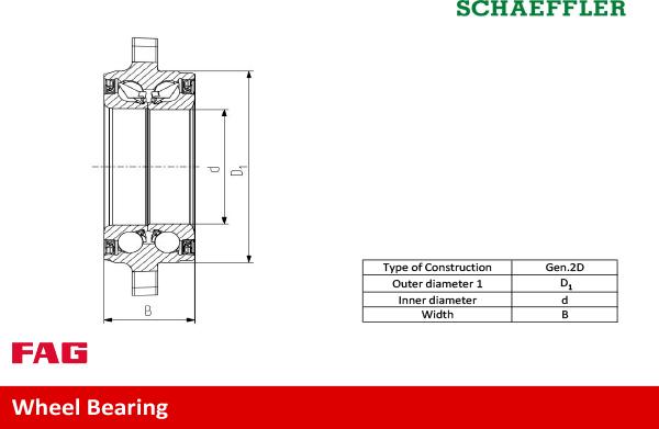 FAG 713 6495 70 - Подшипник ступицы, комплект; BMW X3(F25)/X4(F26) 11-> autosila-amz.com