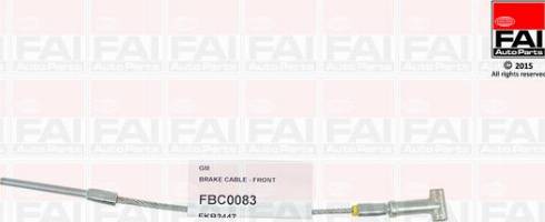 FAI AutoParts FBC0083 - Тросик, cтояночный тормоз autosila-amz.com