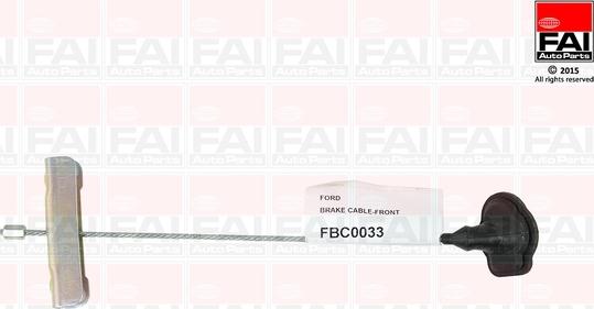 FAI AutoParts FBC0033 - Тросик, cтояночный тормоз autosila-amz.com