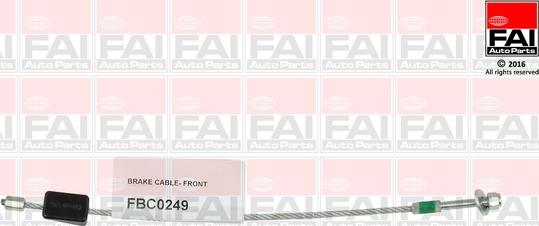 FAI AutoParts FBC0249 - Тросик, cтояночный тормоз autosila-amz.com