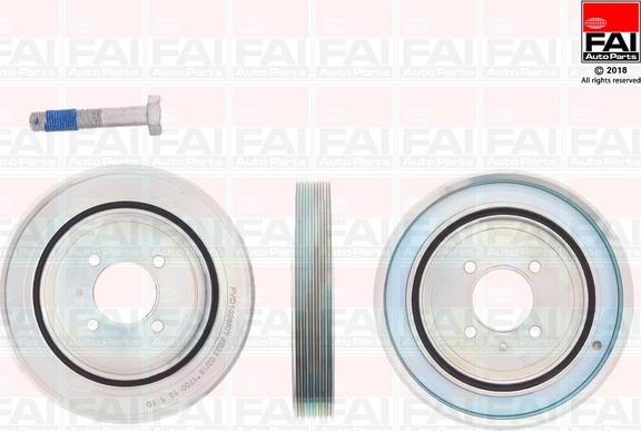 FAI AutoParts FVD1026K - Шкив коленчатого вала autosila-amz.com