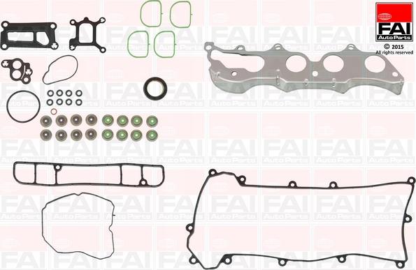 FAI AutoParts HS1078NH - Комплект прокладок, головка цилиндра autosila-amz.com