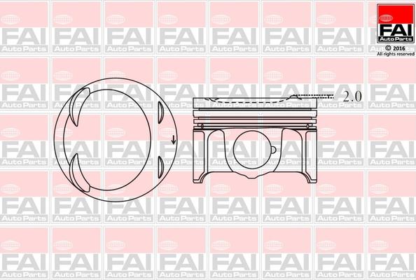 FAI AutoParts PK14-000 - Поршень autosila-amz.com