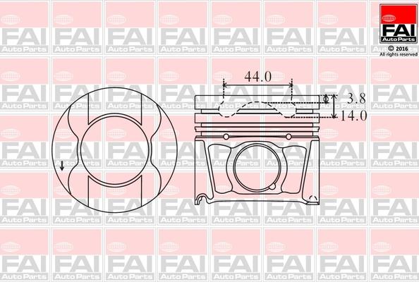 FAI AutoParts PK15-000 - Поршень autosila-amz.com