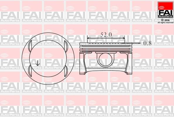 FAI AutoParts PK11-000 - Поршень autosila-amz.com