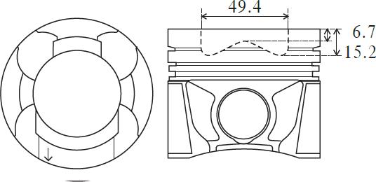 FAI AutoParts PK23-000 - Поршень autosila-amz.com