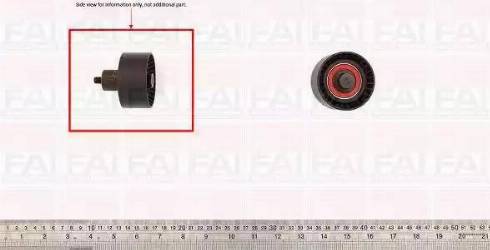 FAI AutoParts T9348 - Направляющий ролик, зубчатый ремень ГРМ autosila-amz.com