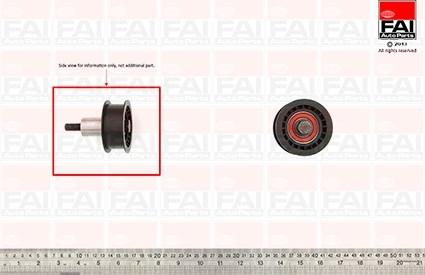 FAI AutoParts T9358 - Направляющий ролик, зубчатый ремень ГРМ autosila-amz.com