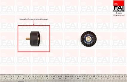 FAI AutoParts T9364 - Направляющий ролик, зубчатый ремень ГРМ autosila-amz.com