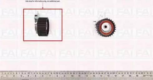 FAI AutoParts T9376 - Натяжной ролик, зубчатый ремень ГРМ autosila-amz.com