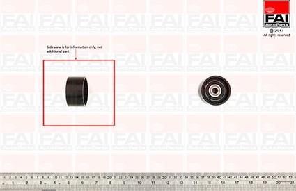 FAI AutoParts T9775 - Направляющий ролик, зубчатый ремень ГРМ autosila-amz.com