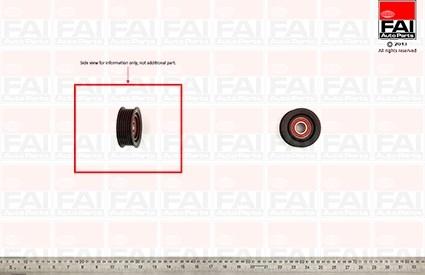 FAI AutoParts T1032 - Ролик, поликлиновый ремень autosila-amz.com