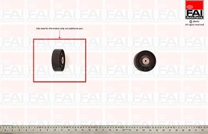 FAI AutoParts T1027 - Ролик, поликлиновый ремень autosila-amz.com