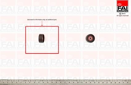 FAI AutoParts T1264 - Направляющий ролик, зубчатый ремень ГРМ autosila-amz.com