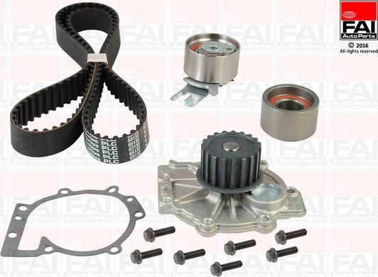 FAI AutoParts TBK458-6397 - Водяной насос + комплект зубчатого ремня ГРМ autosila-amz.com