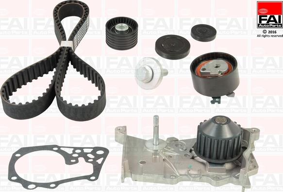 FAI AutoParts TBK460-6609 - Водяной насос + комплект зубчатого ремня ГРМ autosila-amz.com