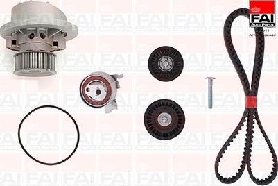 FAI AutoParts TBK156-6382 - Водяной насос + комплект зубчатого ремня ГРМ autosila-amz.com