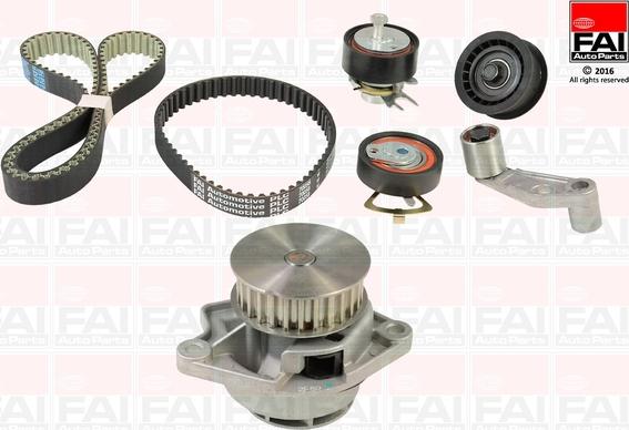 FAI AutoParts TBK346-6210 - Водяной насос + комплект зубчатого ремня ГРМ autosila-amz.com