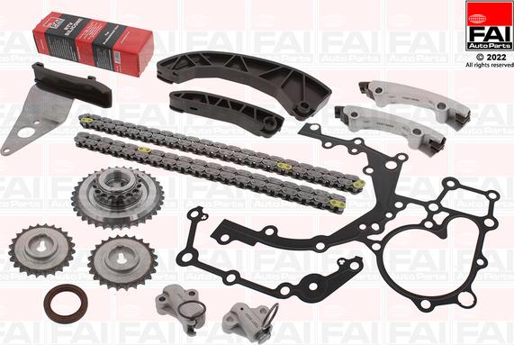 FAI AutoParts TCK446 - Комплект цепи привода распредвала autosila-amz.com