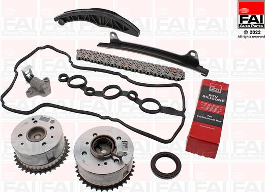 FAI AutoParts TCK407VVT - Комплект цепи привода распредвала autosila-amz.com