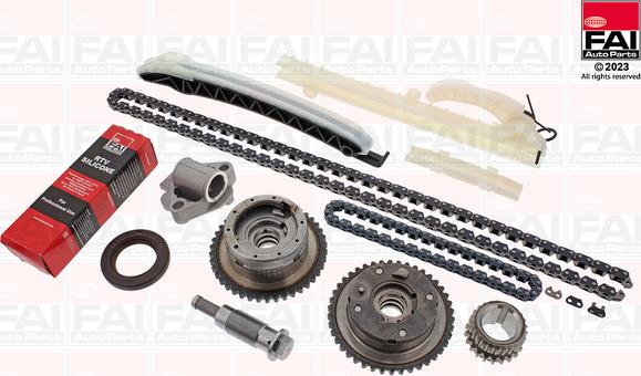 FAI AutoParts TCK359VVT - Комплект цепи привода распредвала autosila-amz.com