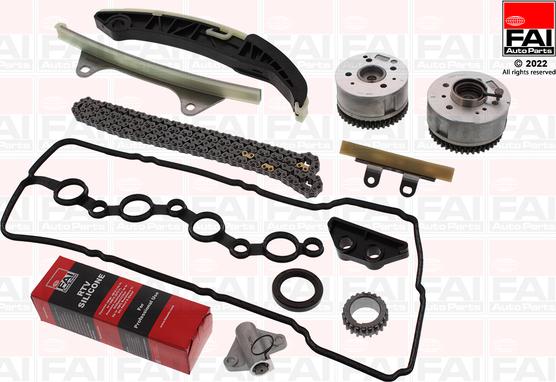 FAI AutoParts TCK382VVT - Комплект цепи привода распредвала autosila-amz.com