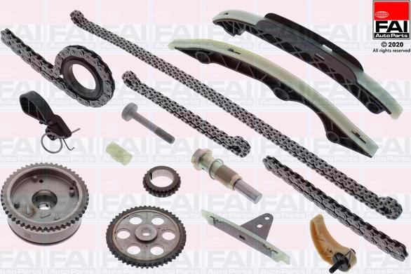 FAI AutoParts TCK387VVT - Комплект цепи привода распредвала autosila-amz.com