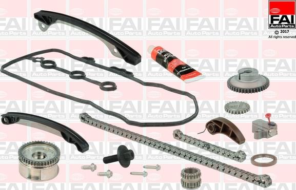 FAI AutoParts TCK249VVT - Комплект цепи привода распредвала autosila-amz.com