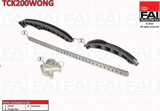 FAI AutoParts TCK200WONG - Комплект цепи привода распредвала autosila-amz.com