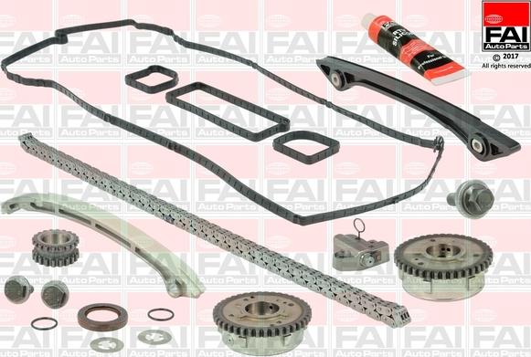 FAI AutoParts TCK288VVT - Комплект цепи привода распредвала autosila-amz.com