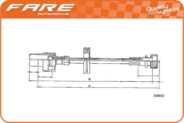 FARE SA 27574 - Тросик спидометра autosila-amz.com