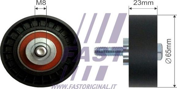 Fast FT44544 - Ролик, поликлиновый ремень autosila-amz.com