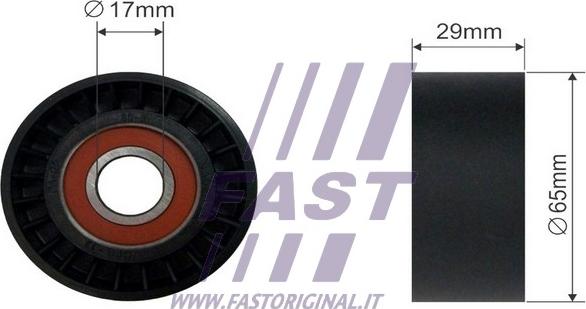 Fast FT44554 - Ролик, поликлиновый ремень autosila-amz.com