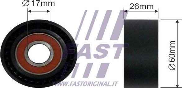 Fast FT44565 - Ролик, поликлиновый ремень autosila-amz.com