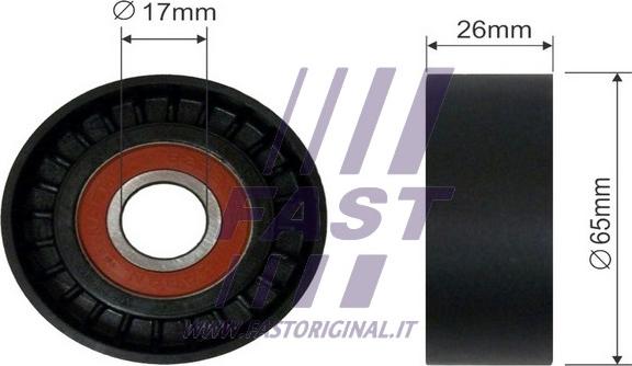 Fast FT44539 - Ролик, поликлиновый ремень autosila-amz.com