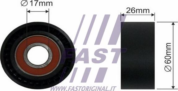 Fast FT44535 - Ролик, поликлиновый ремень autosila-amz.com