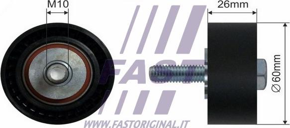 Fast FT44532 - Ролик, поликлиновый ремень autosila-amz.com
