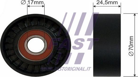 Fast FT44570 - Ролик, поликлиновый ремень autosila-amz.com