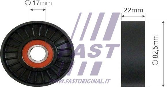 Fast FT44573 - Ролик, поликлиновый ремень autosila-amz.com